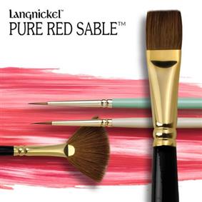 Langnickel Pure Red Sable Art Paint Brushes 