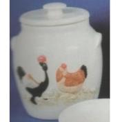 A1381-Chicken Cookie Jar with Lid 25cmH