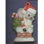 AA245-Santa Mouse on Chimney 9cmH