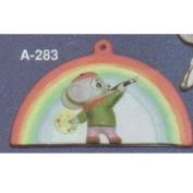 AA283-Mouse Painting Rainbow 9cmH