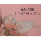 AA406- 2 Small Birds 3Hx7cmL