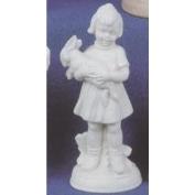 AHC10555-Girl with Rabbit 14cmH