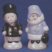 AHC8813-Winter Kid's Salt & Pepper Set with Stoppers 7.5cmH