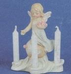 AHC9644-Angel on Bubble Candle Holder 12cmH