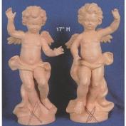 AJMF123A-Large Cherub with wings Left 44cmH