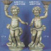 AJMF123B-Large Cherub no Wings with Sconce Left 44cmH
