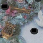 C1243A-Trumpet and Harp Christmas Musical Instruments 12cmL