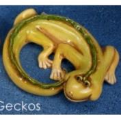 CLM3212-Round Gecko 35x28cm