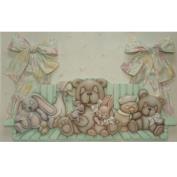 CLM938ST- 3 Sleepy Animal Plaques 36cmT