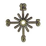 Clock Numerals, Arabic Starburst Gold - 16mm