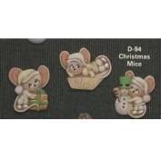 D094 - 3 Christmas Mice Magnets