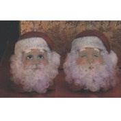 D1045-2 Curly Claus Xmas Tree Hanging Head Ornaments 9cm