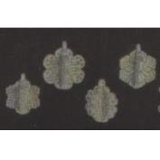 D1125- 2 Large Snowflake Ornaments 6cm