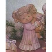 D1129-Sweet Tot Girl with Kitten 18cm