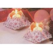 D1144- 2 Poisettia Candle Cups 13cmW