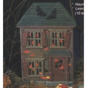 D1223B-Haunted House Background with cut out windows 33cm