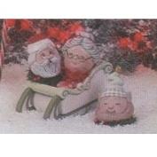 D1226 -Santa,Mrs Clause & Elf Egg Pressions 8cm