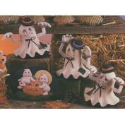 D1318- 3 Calico Ghosts including Hands 13cm