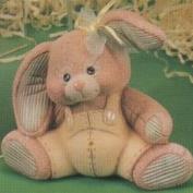D1403-Small Stuffed Bunny Sitting 13cm