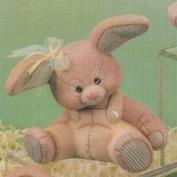 D1404-Small Stuffed Bunny Leaning Forward 14cm