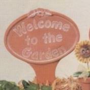 D1425B-Garden Greeting Sign 21cm Tall Welcome to the Garden