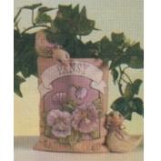 D1505-Pansy Spoon Holder Seed Packet with Ducks 14cm