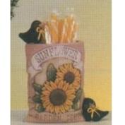 D1507-Sunflower Spoon Holder Seed Packet with Crows