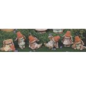 D1508- 3 Small Crack Pot Boy Bunnies 10cm