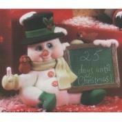 D1582-Christmas Countdown Snowman 22cmH