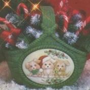 D1591-Christmas Puppies Seasons Insert 15cmW