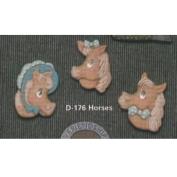 D176-3 Horse Magnets 7cm
