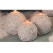 D1806ST- 3 Snowflake Impressions Candle Holders with Candle Cups  10,13 & 15cm