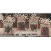 D1815- 4 Winter Seed Packet Hanging Ornaments 8cm