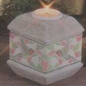 D1854-Mosaic Hummingbird Candle Holder with Candle Cup 15cmH