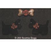 D203-2 Scottie Dogs & Bone Magnets