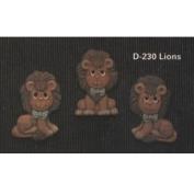 D230-3 Lion Magnets 7cm