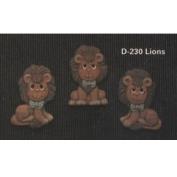 D230-3 Lion Magnets 7cm