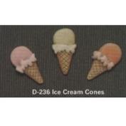 D236-3 Ice Cream Cone Magnets