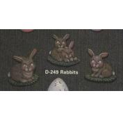D249-3 Rabbit Magnets 7cm