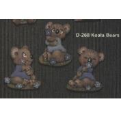 D268-3 Koala Bear Magnets 7cm