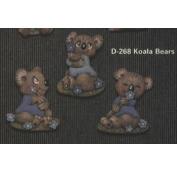 D268-3 Koala Bear Magnets 7cm