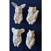 D483 Bunny, Chipmunk, Raccoon & Mouse 4cm for D482 Ladle & Scoop 