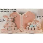 D656 - Sitting & Lying Bunnies 15cmH