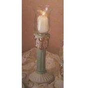 D740B -Carved Victorian Candlestick 19cm