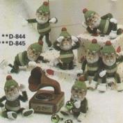 D844- 3 Elf Christmas Climbers 5cm Pipe Cleaners Not Included