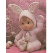 D869-Waving Sweet Tot Bunny 23cmH