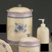 DM1235-Large Scalloped Canister with Lid 20cmH
