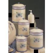 DM1237-Small Scalloped Canister with Lid 16cmH