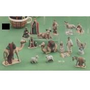 DM134ST- 17 Piece Complete Nativity Set 3-13cm