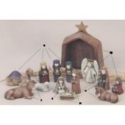 DM1405 -14 Piece Mini Nativity Set 6cm